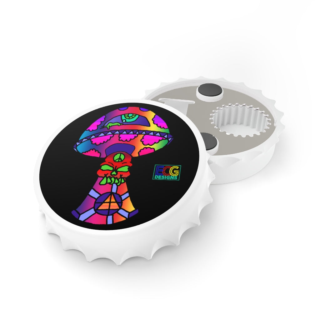 Rainbow Skull Shroom Bottle Opener