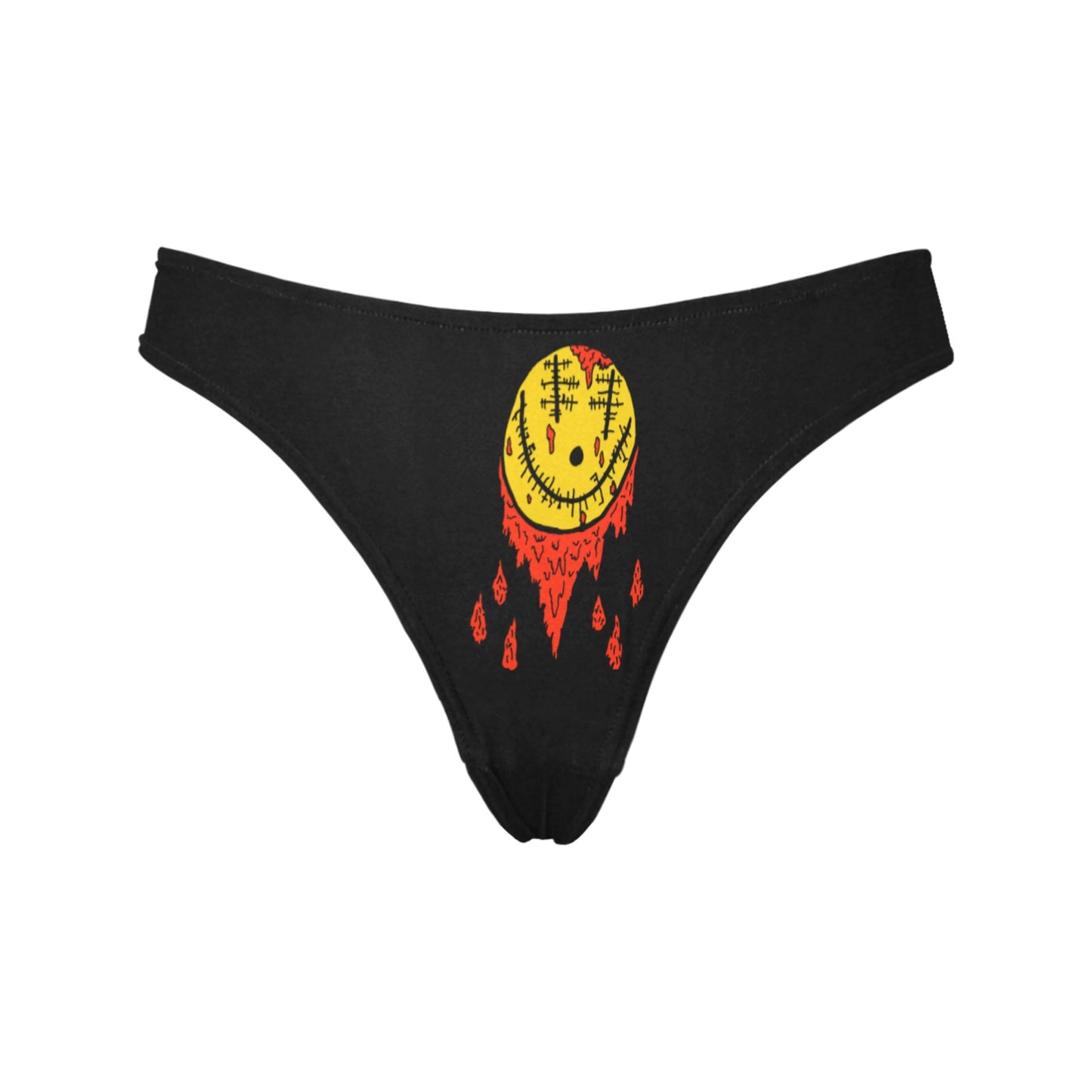 The Bloody Smile Women's All Over Print Thongs (Model L30)