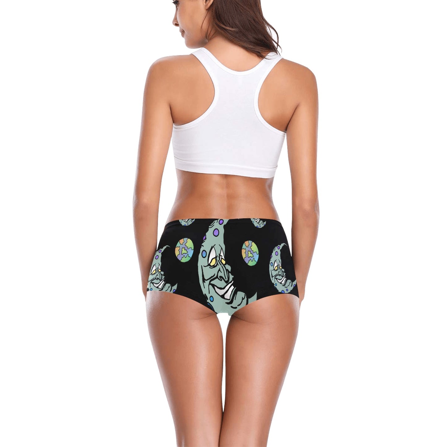 Green Moon Women's All Over Print Boyshort Panties (Model L31)