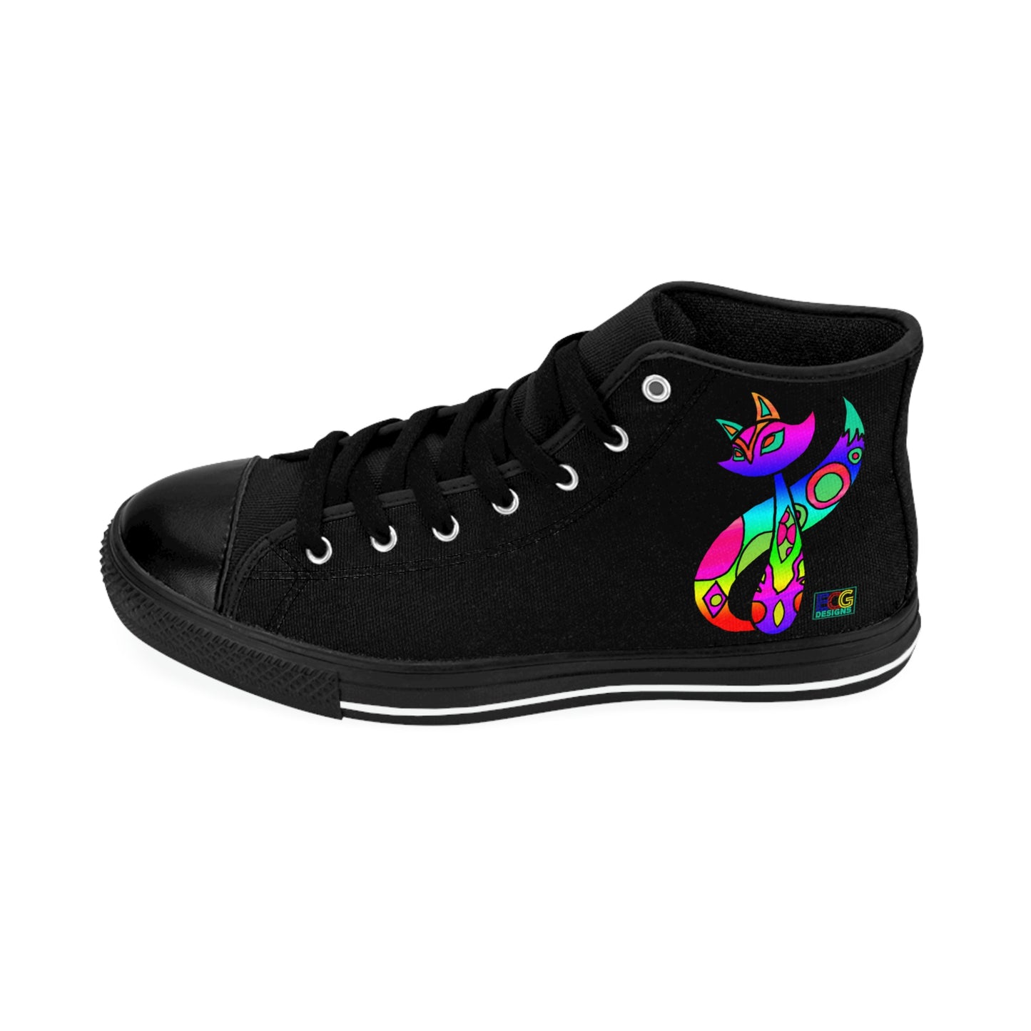 Rainbow Cat Men's Classic Sneakers