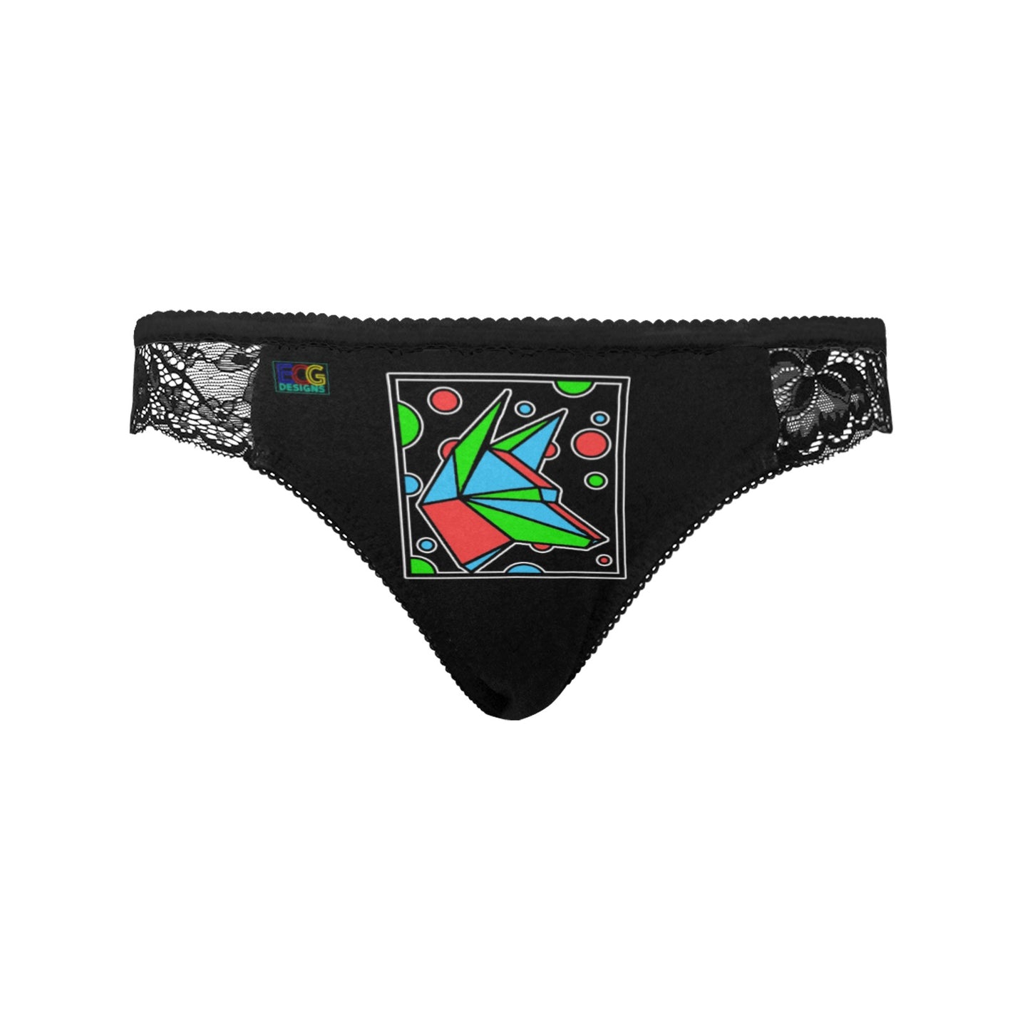 RBG Box Dog Women's Lace Panty (Model L41)