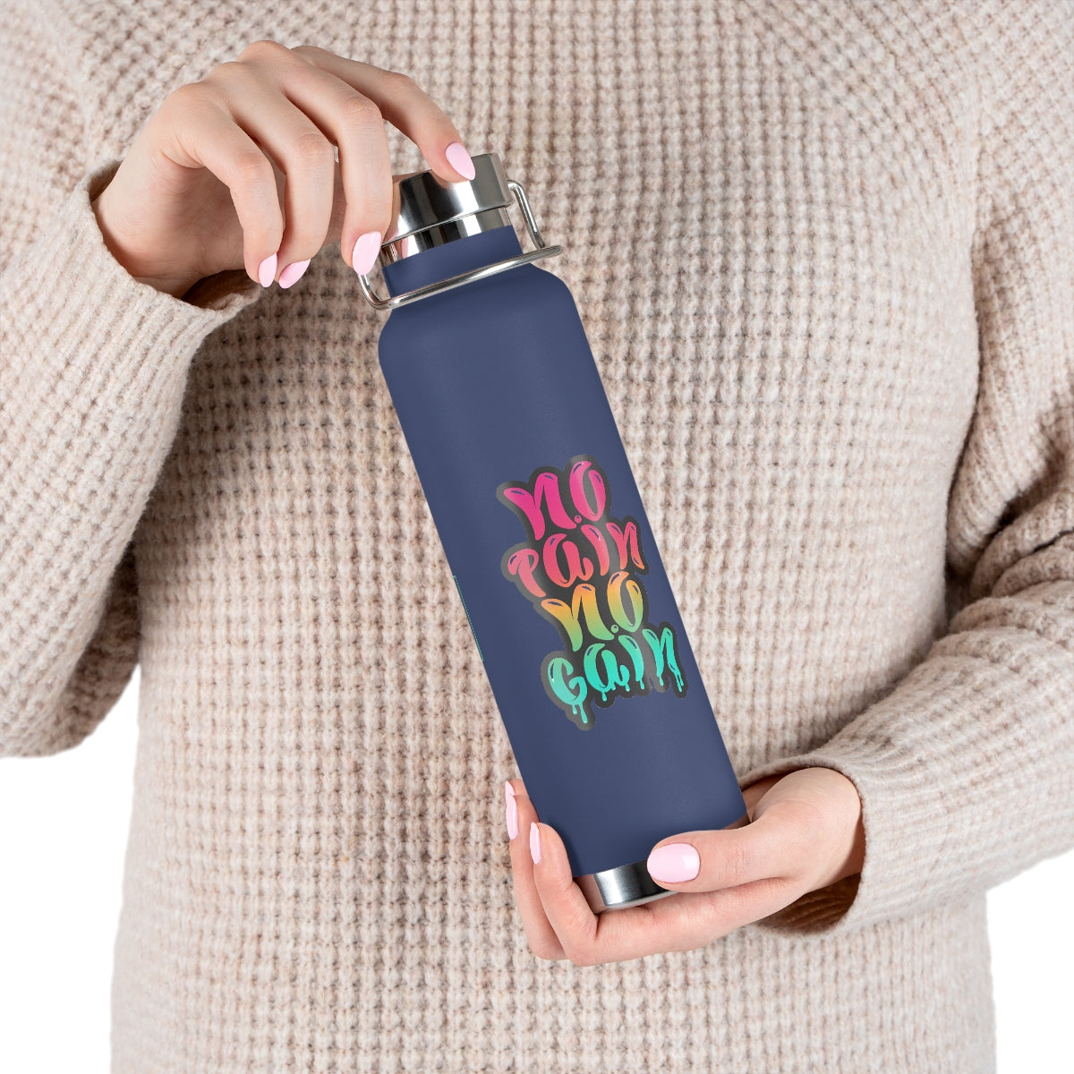 No Pain No Gain 22oz Vacuum Insulated Bottle