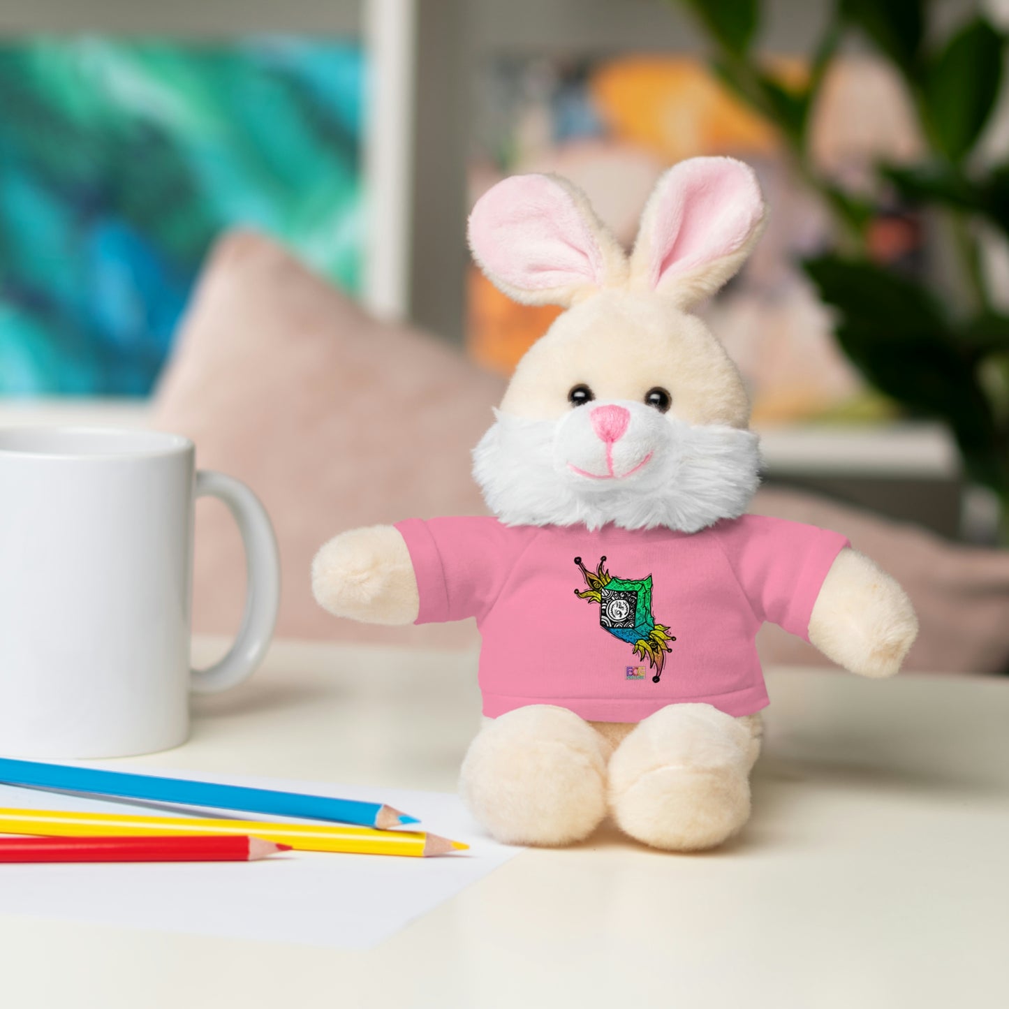 A Clock in a Box Stuffed Animals with Tee