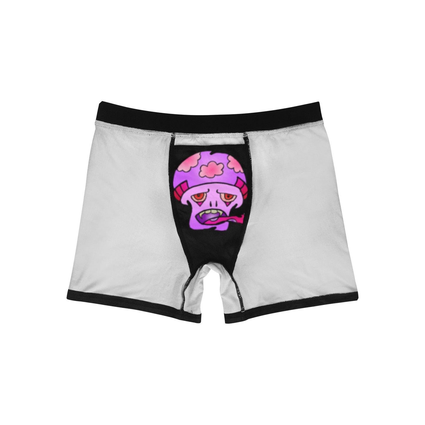 Pink Shroom Men's Boxer Briefs with Inner Pocket (Model L34)