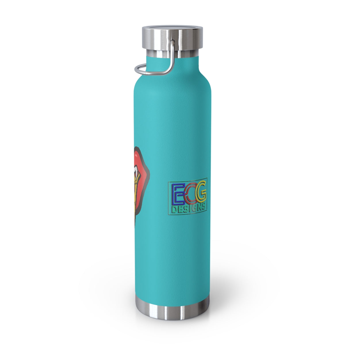 Red Pizza Tongue 22oz Vacuum Insulated Bottle