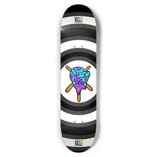 Blue and Purple Melted Popsicle Skateboard