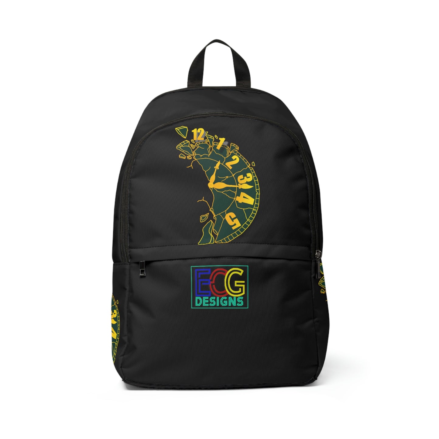 Broken Clock Unisex Fabric Backpack