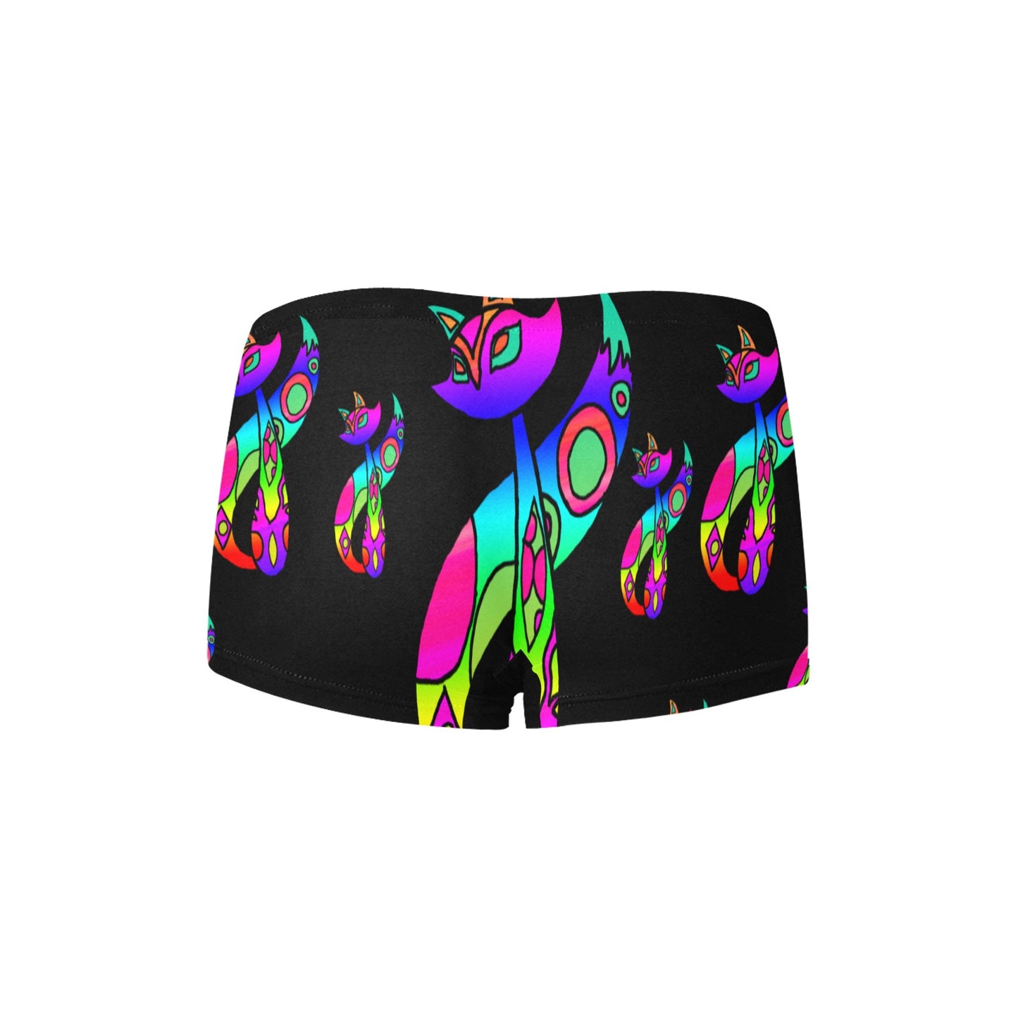 Rainbow Cat Women's All Over Print Boyshort Panties (Model L31)