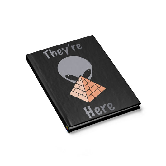 Gray Alien Pyramid Journal - Blank