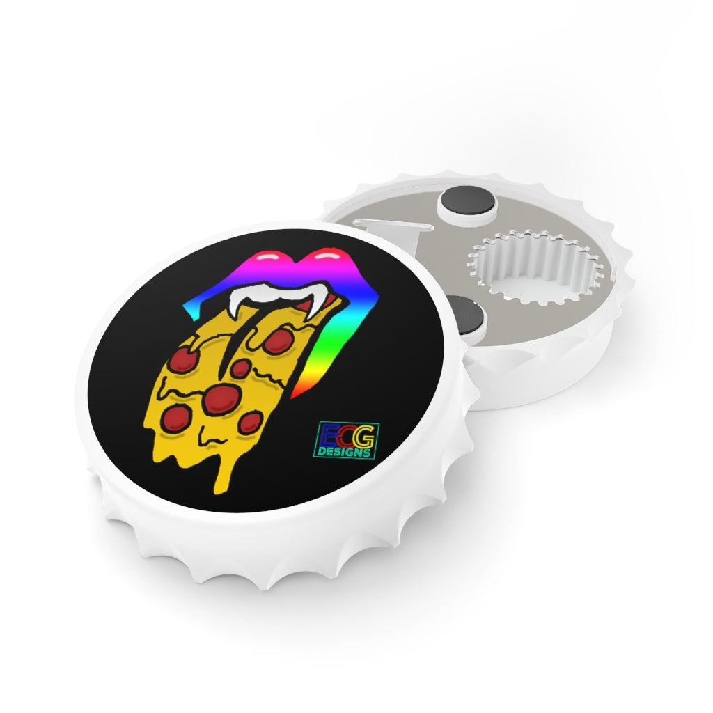 Rainbow Pizza Tongue Bottle Opener