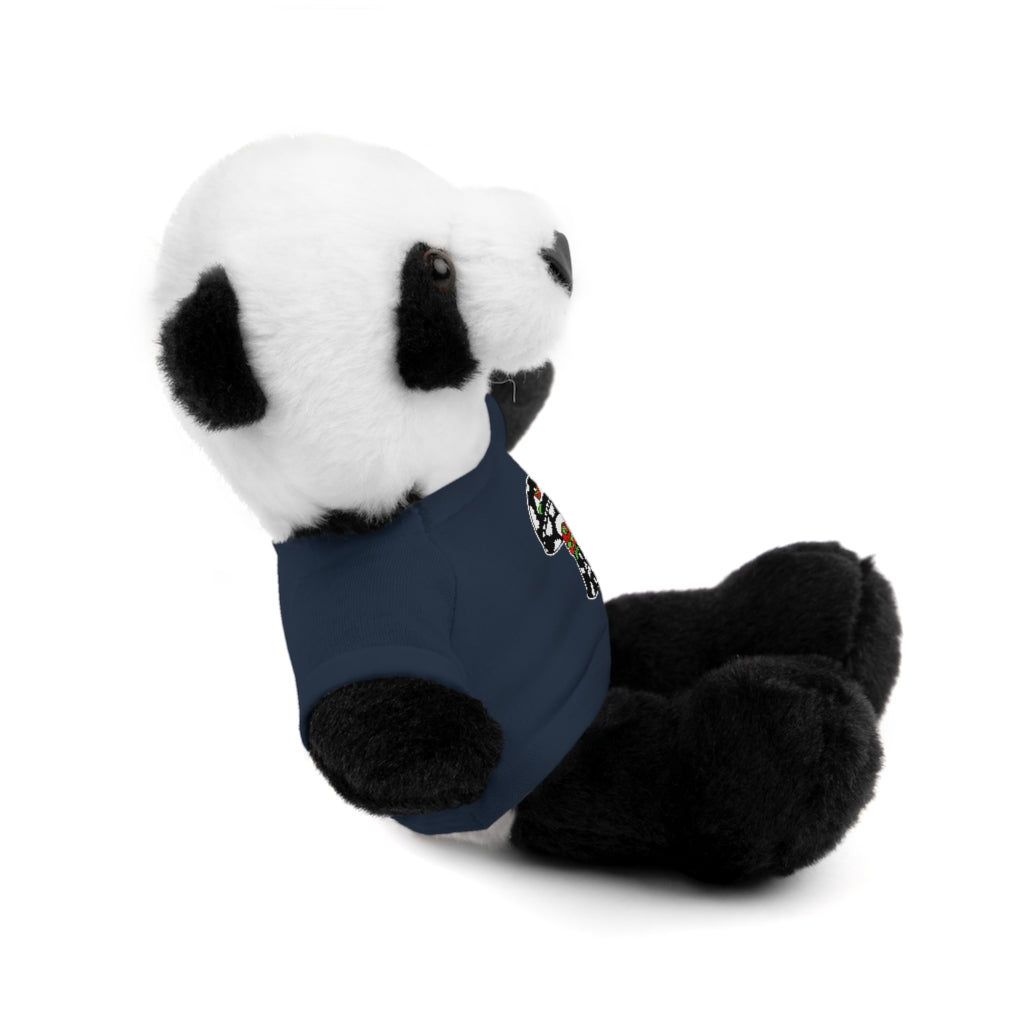 Black and White Skull Shroom Stuffed Animals with Tee