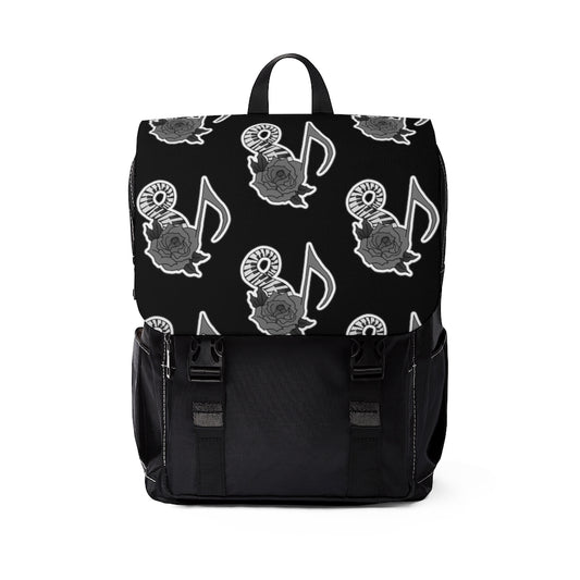 Musical Rose Unisex Casual Shoulder Backpack