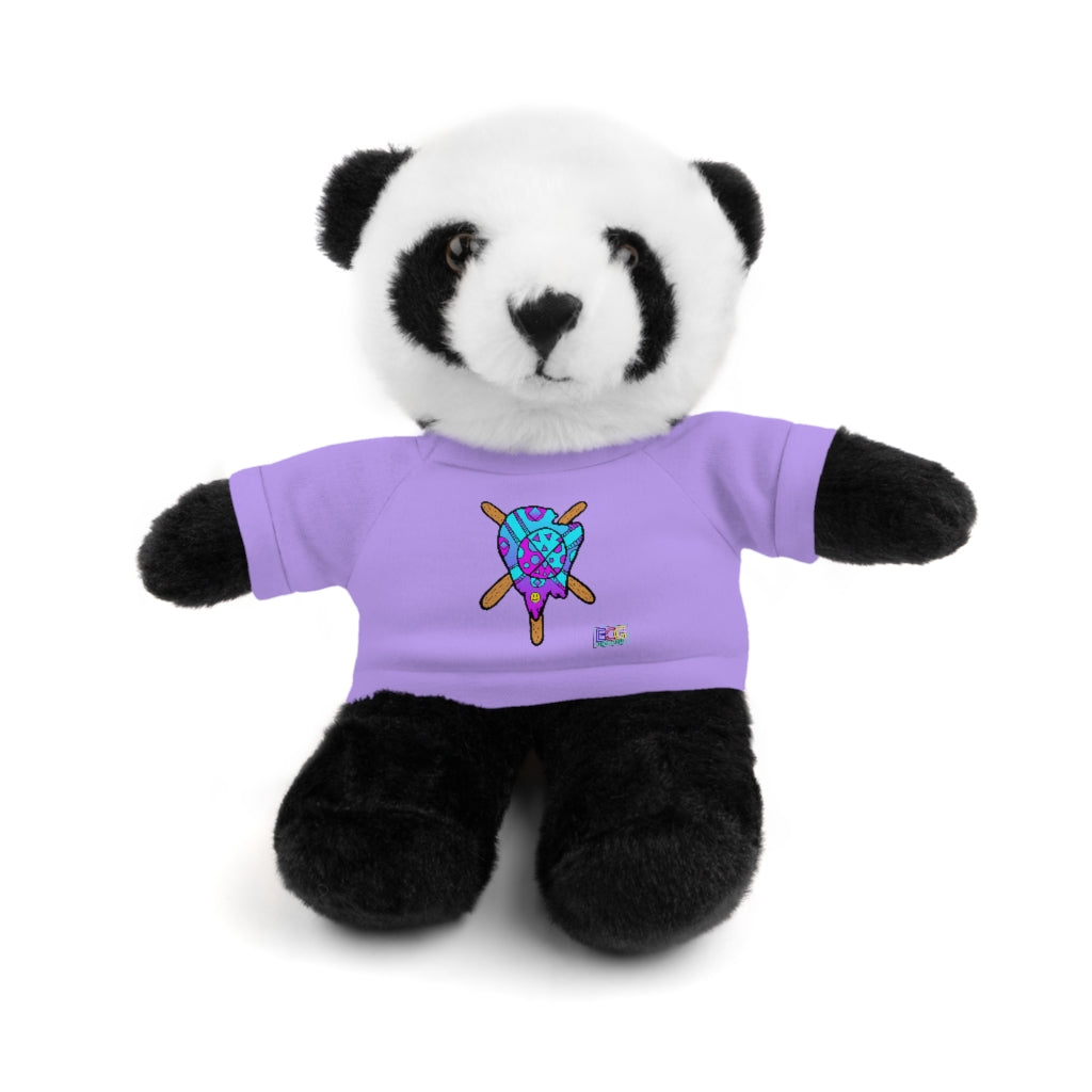 Blue and Purple Melted Popsicle Stuffed Animals with Tee