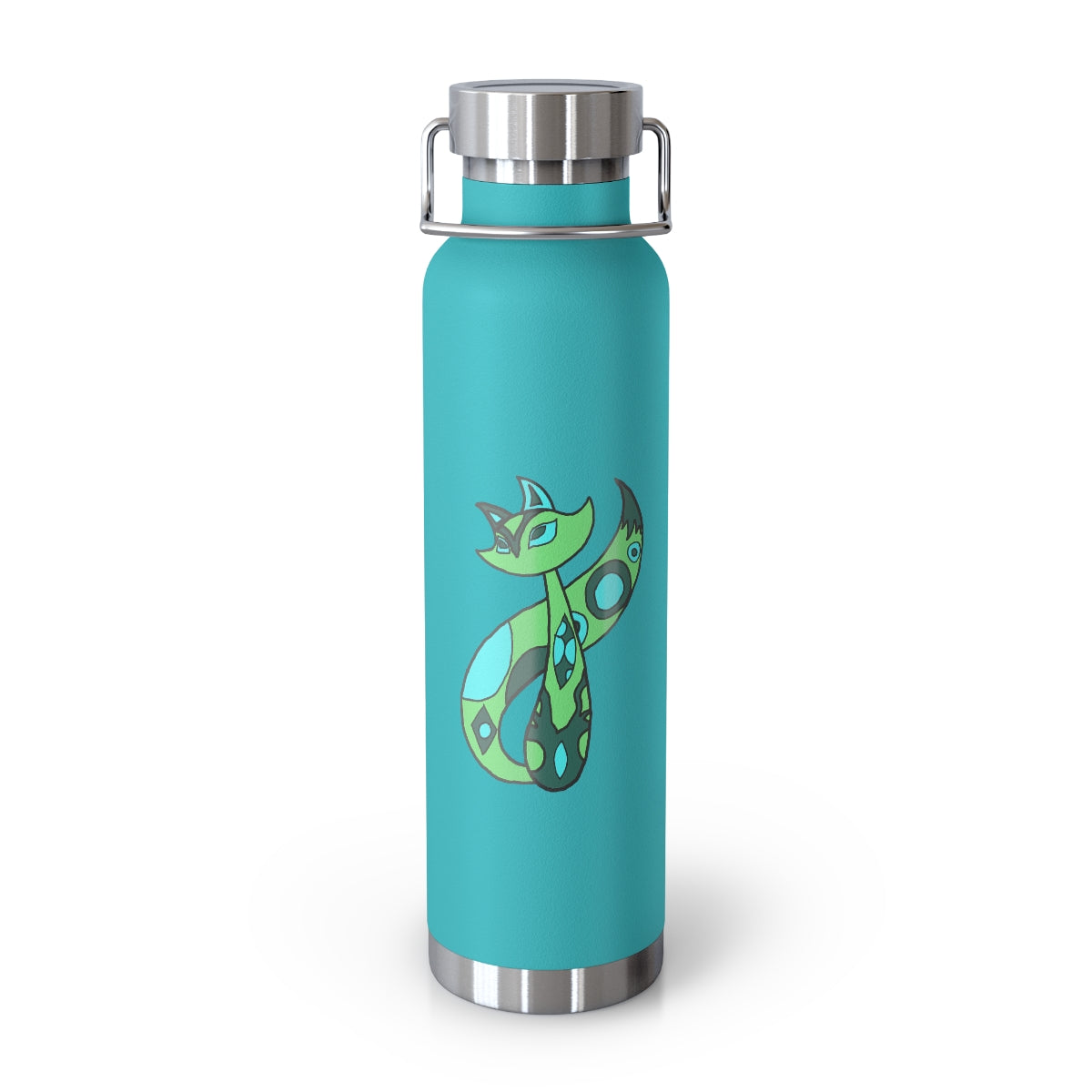 Green Cat 22oz Vacuum Insulated Bottle