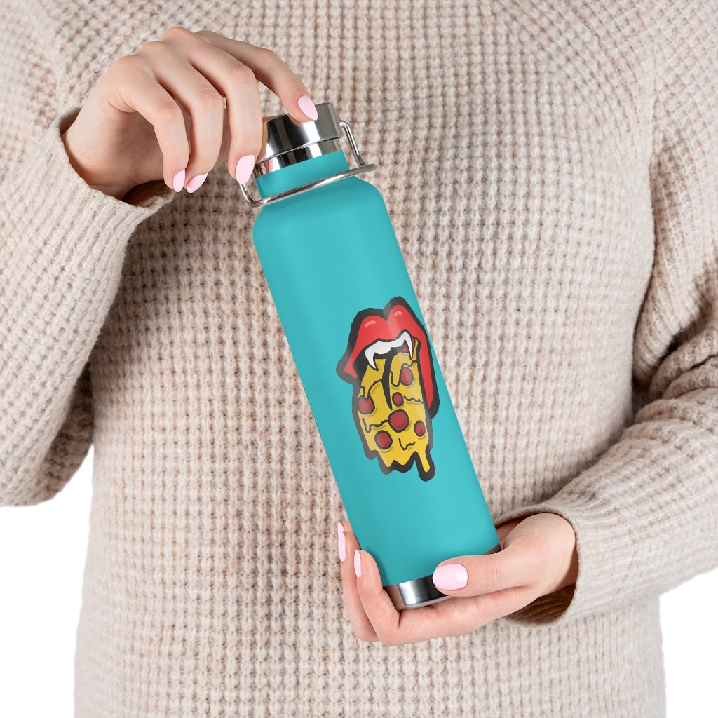 Red Pizza Tongue 22oz Vacuum Insulated Bottle