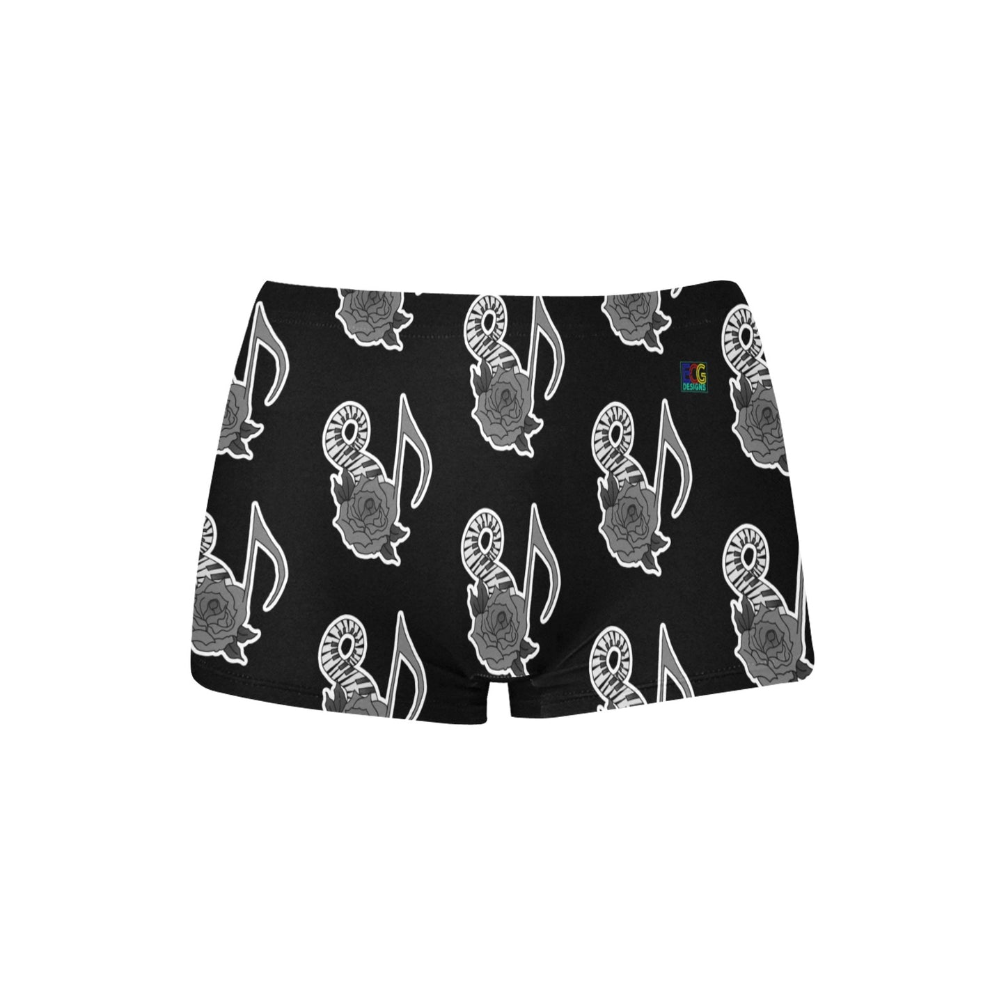 Musical Rose Women's All Over Print Boyshort Panties (Model L31)