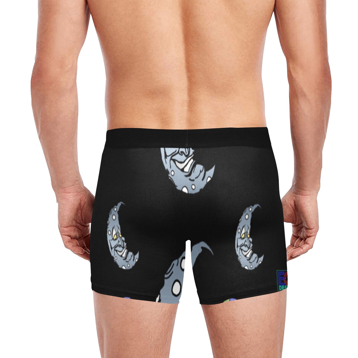 Silver Moon Men's Boxer Briefs with Inner Pocket (Model L34)