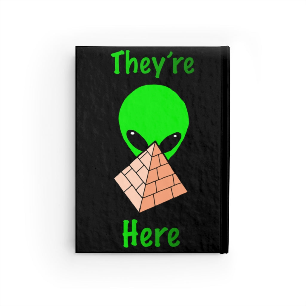 Green Alien Pyramid Journal - Blank