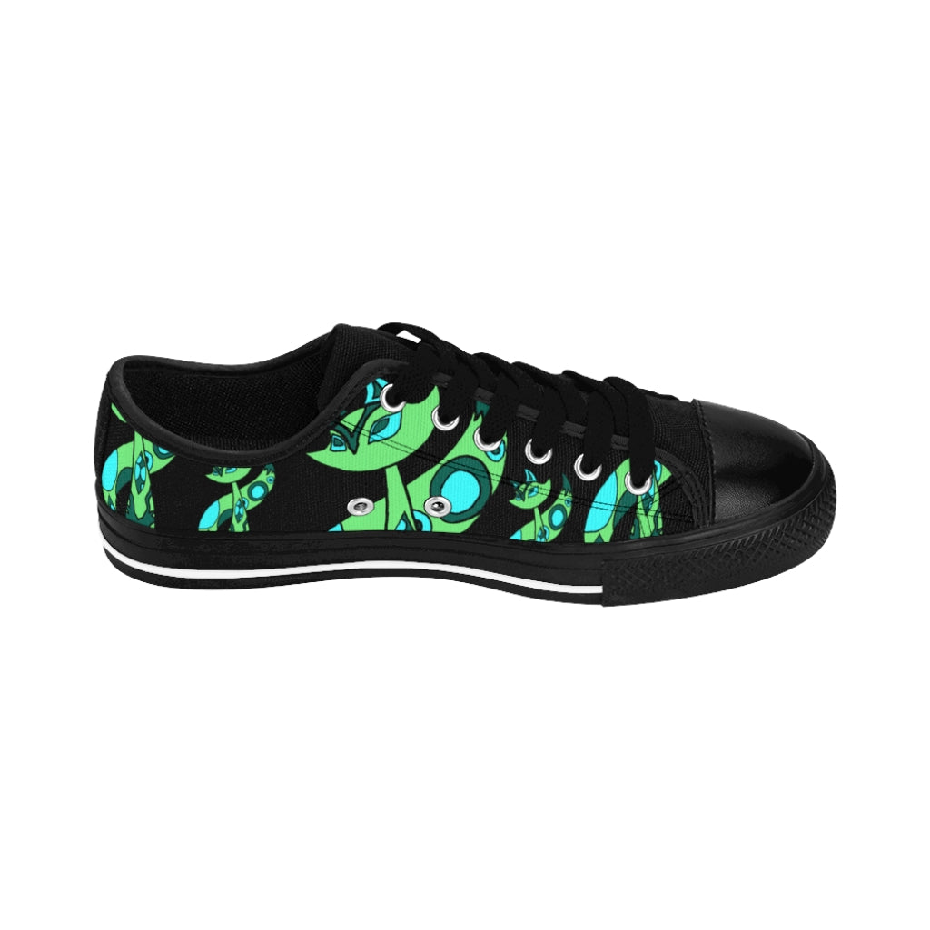 Green Cat Women's Sneakers