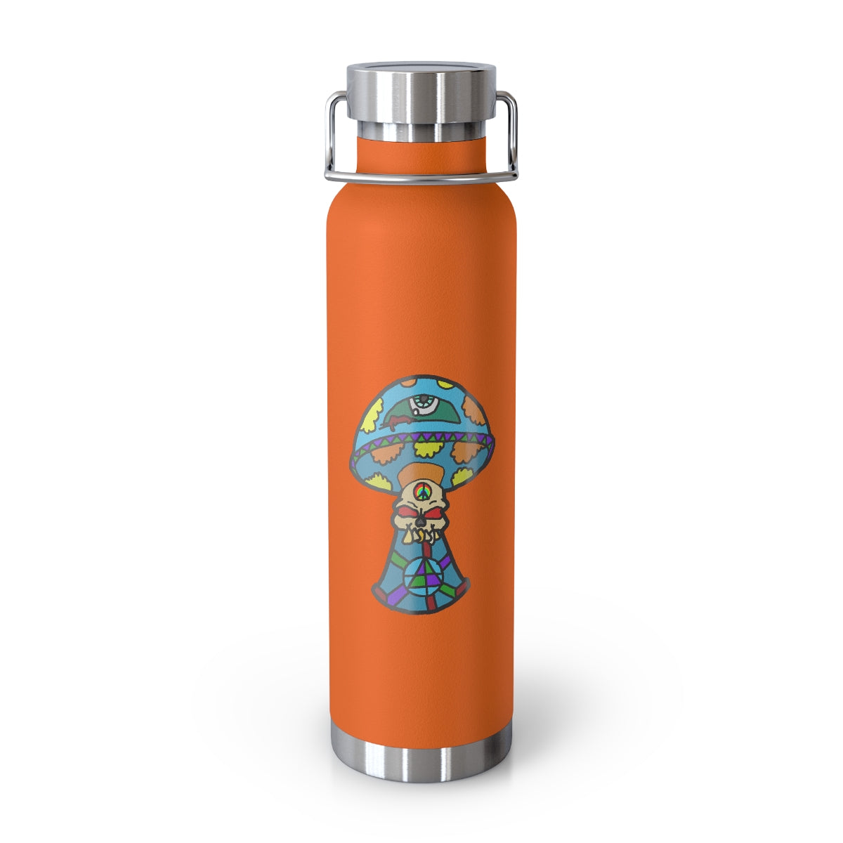 Multicolored Skull Shroom 22oz Vacuum Insulated Bottle