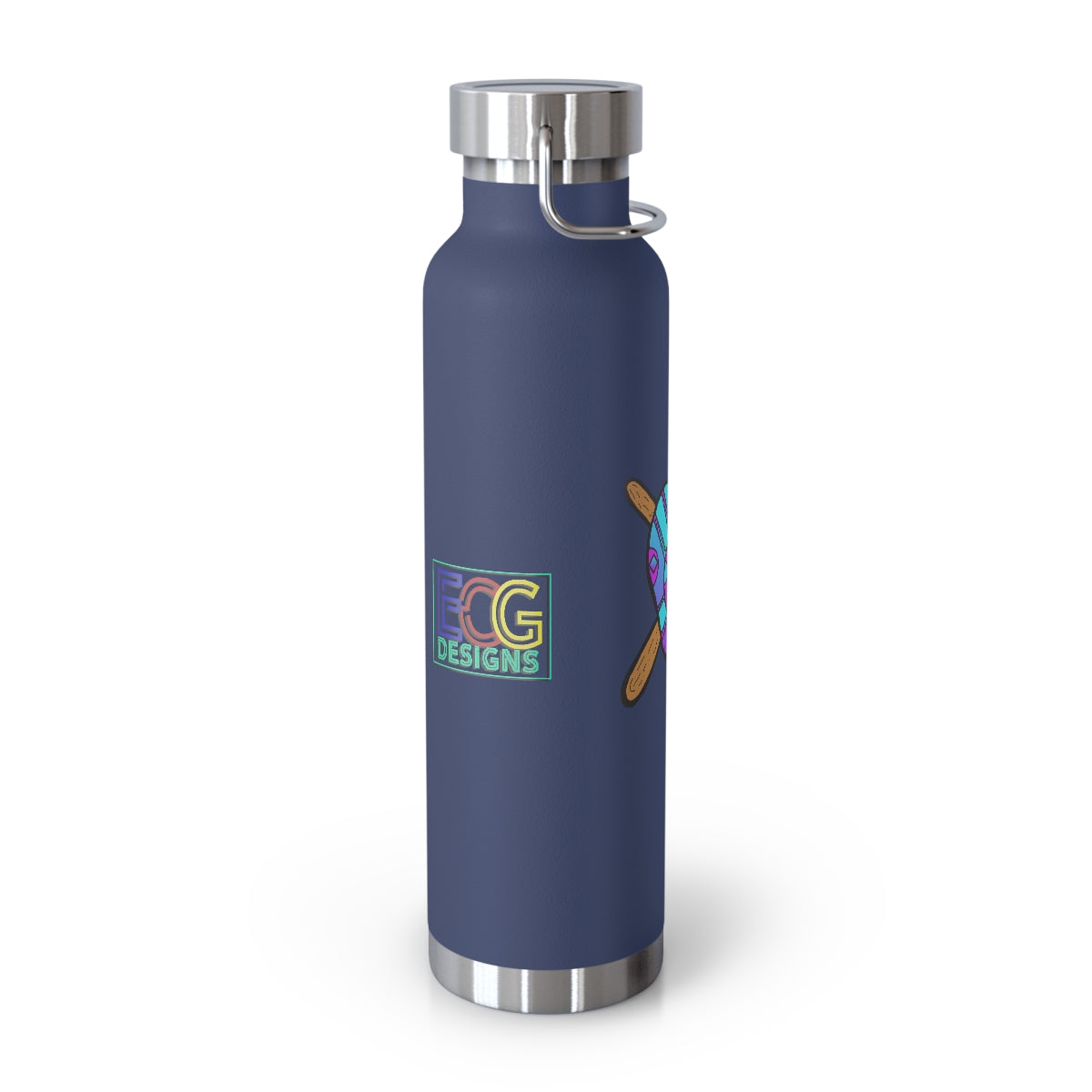 Blue and Purple Melted Popsicle 22oz Vacuum Insulated Bottle