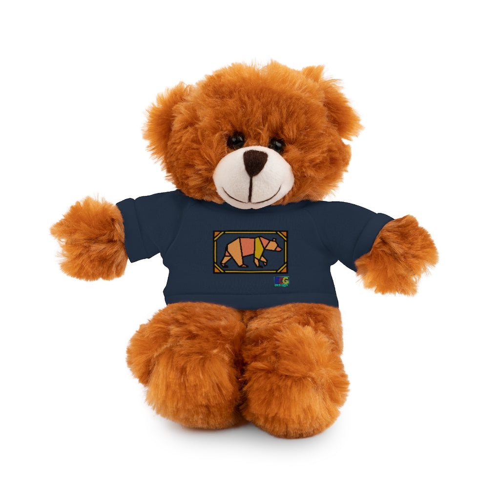 Orange Box Bear Stuffed Animals with Tee