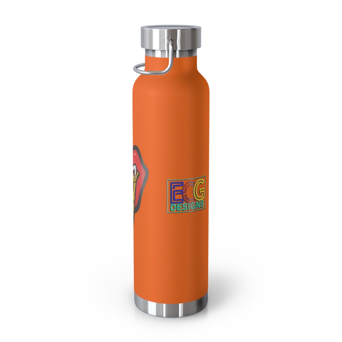 Red Pizza Tongue 22oz Vacuum Insulated Bottle