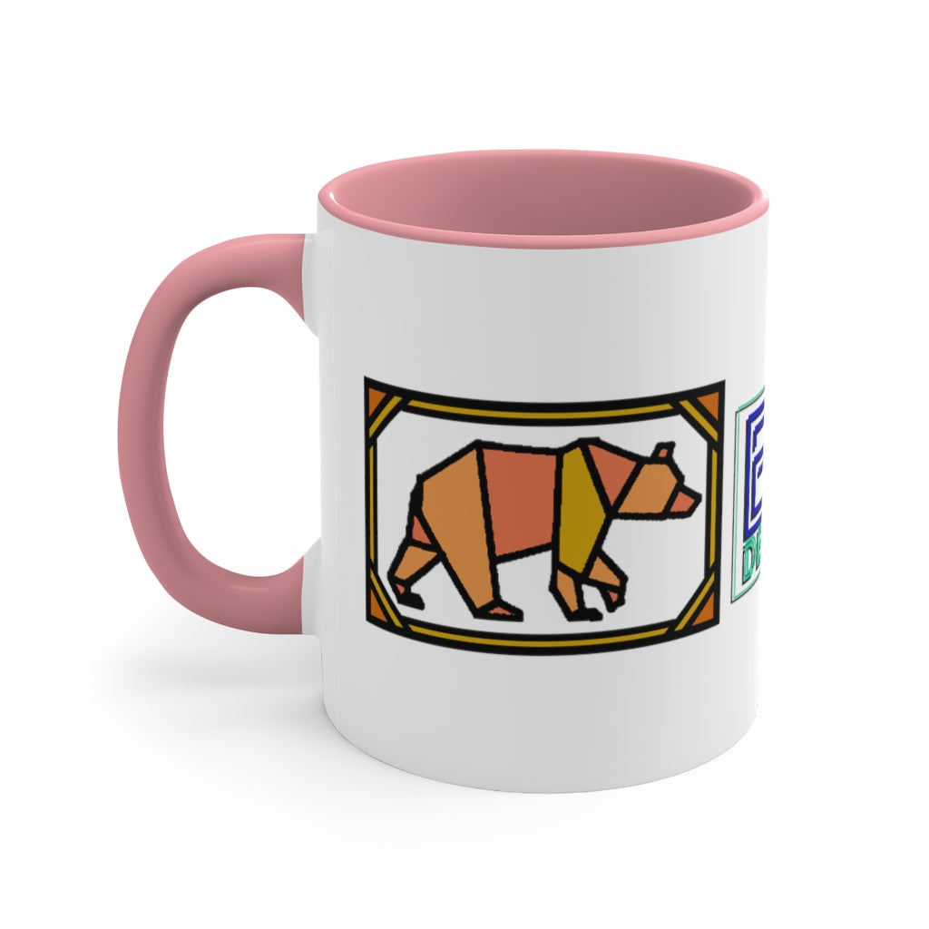 Orange Box Bear Accent Coffee Mug, 11oz