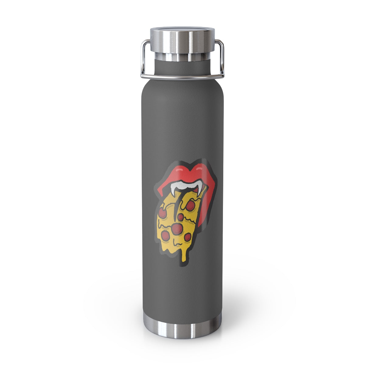 Red Pizza Tongue 22oz Vacuum Insulated Bottle