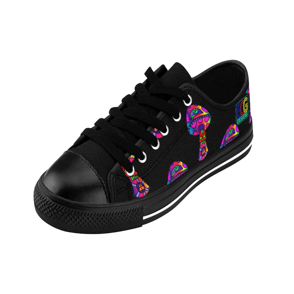 Rainbow Skull Shroom Men's Sneakers