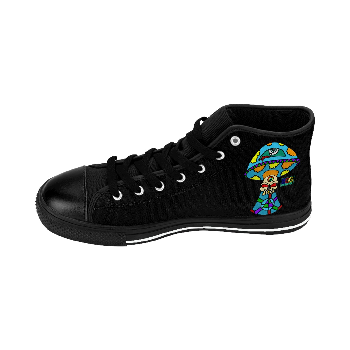 Multicolored Skull Shroom Women's Classic Sneakers