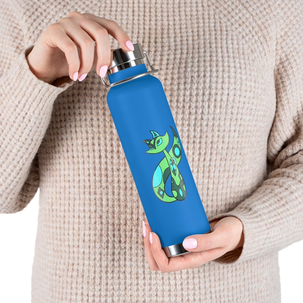 Green Cat 22oz Vacuum Insulated Bottle