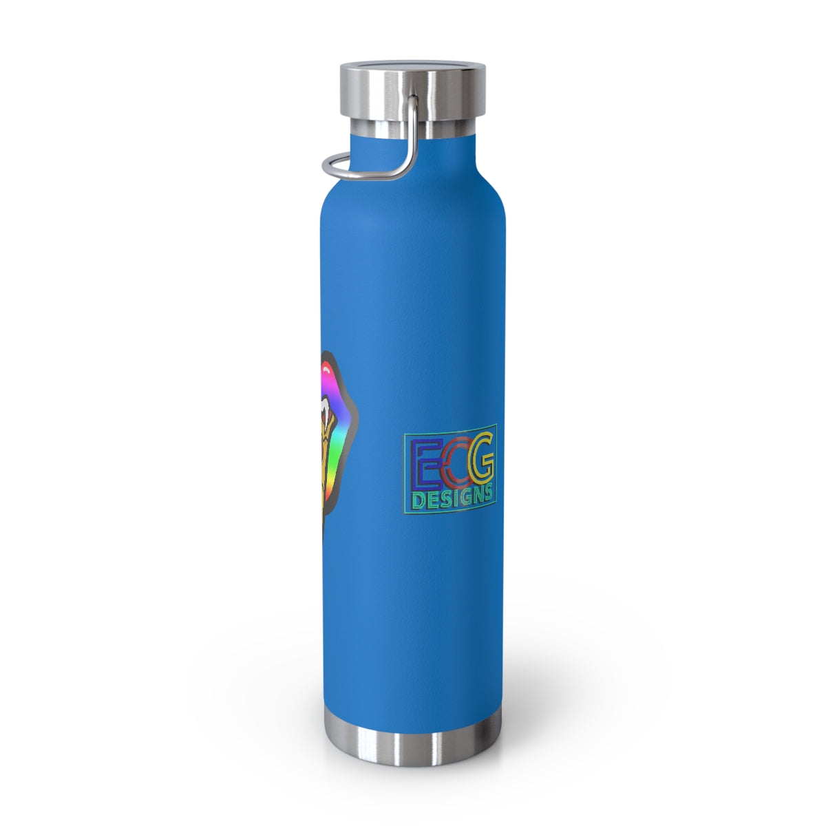 Rainbow Pizza Tongue 22oz Vacuum Insulated Bottle