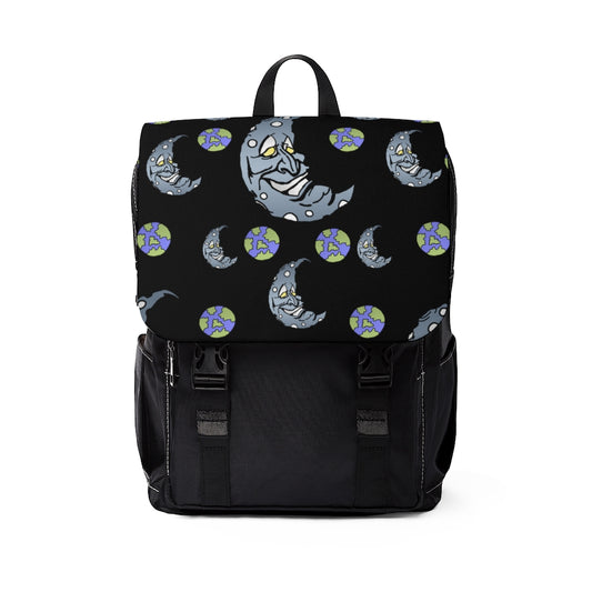 Silver Moon Unisex Casual Shoulder Backpack