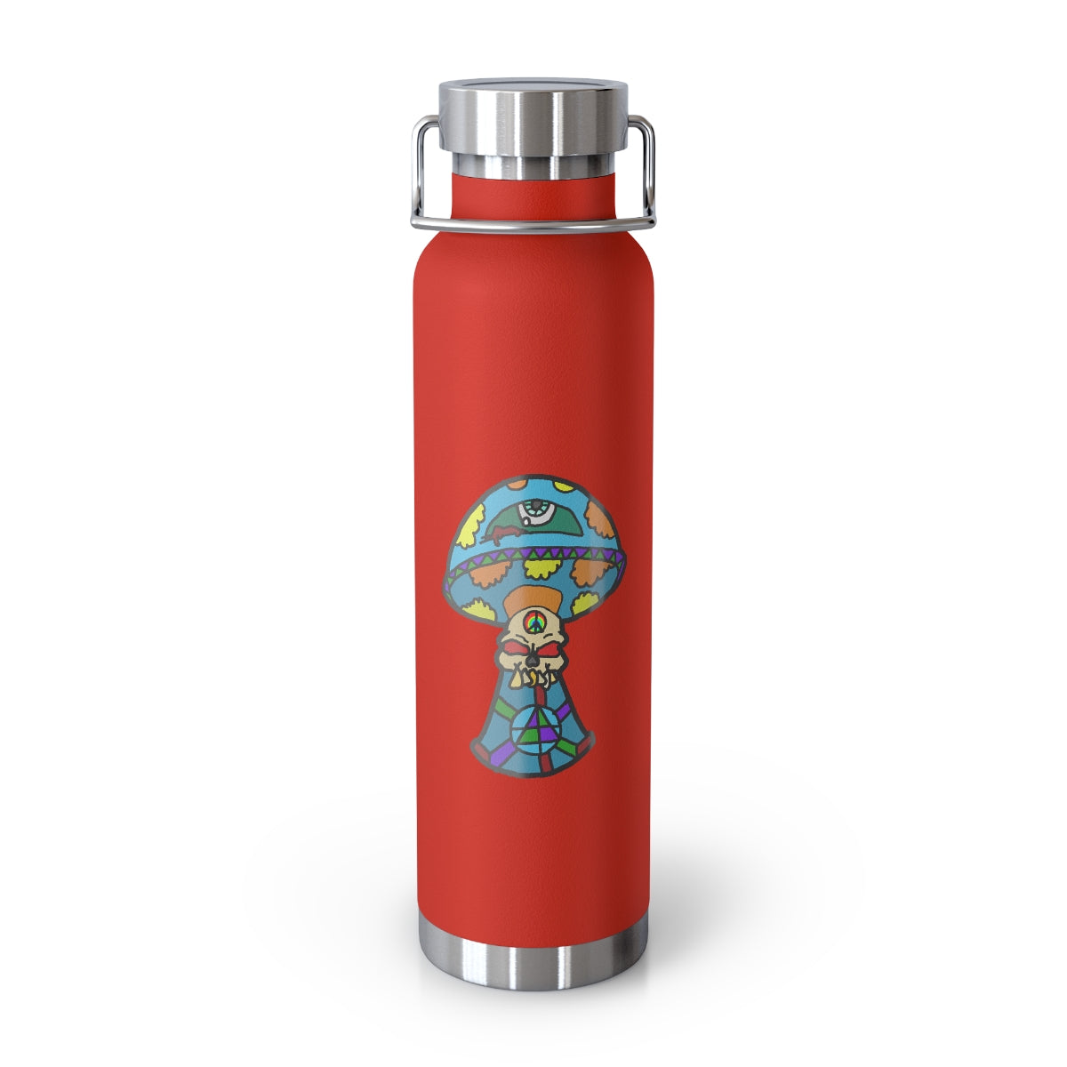 Multicolored Skull Shroom 22oz Vacuum Insulated Bottle