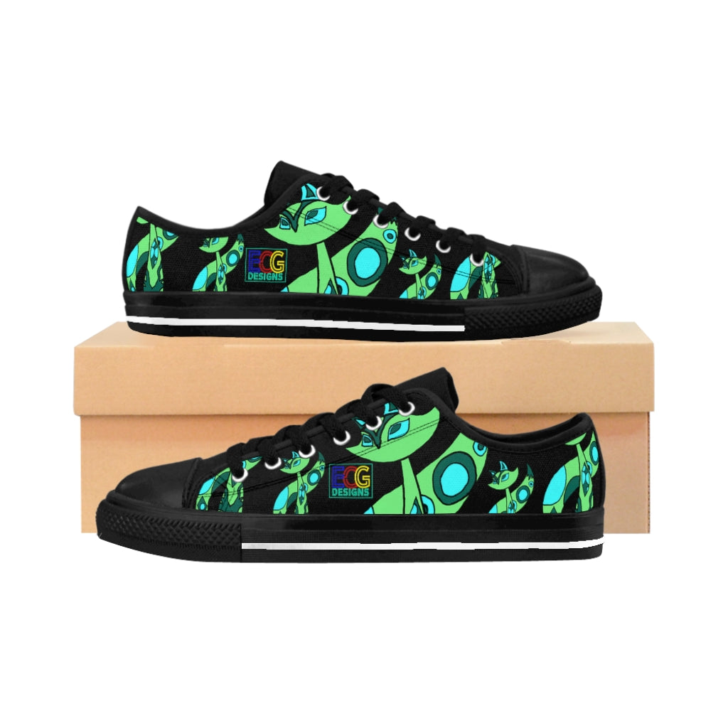 Green Cat Women's Sneakers