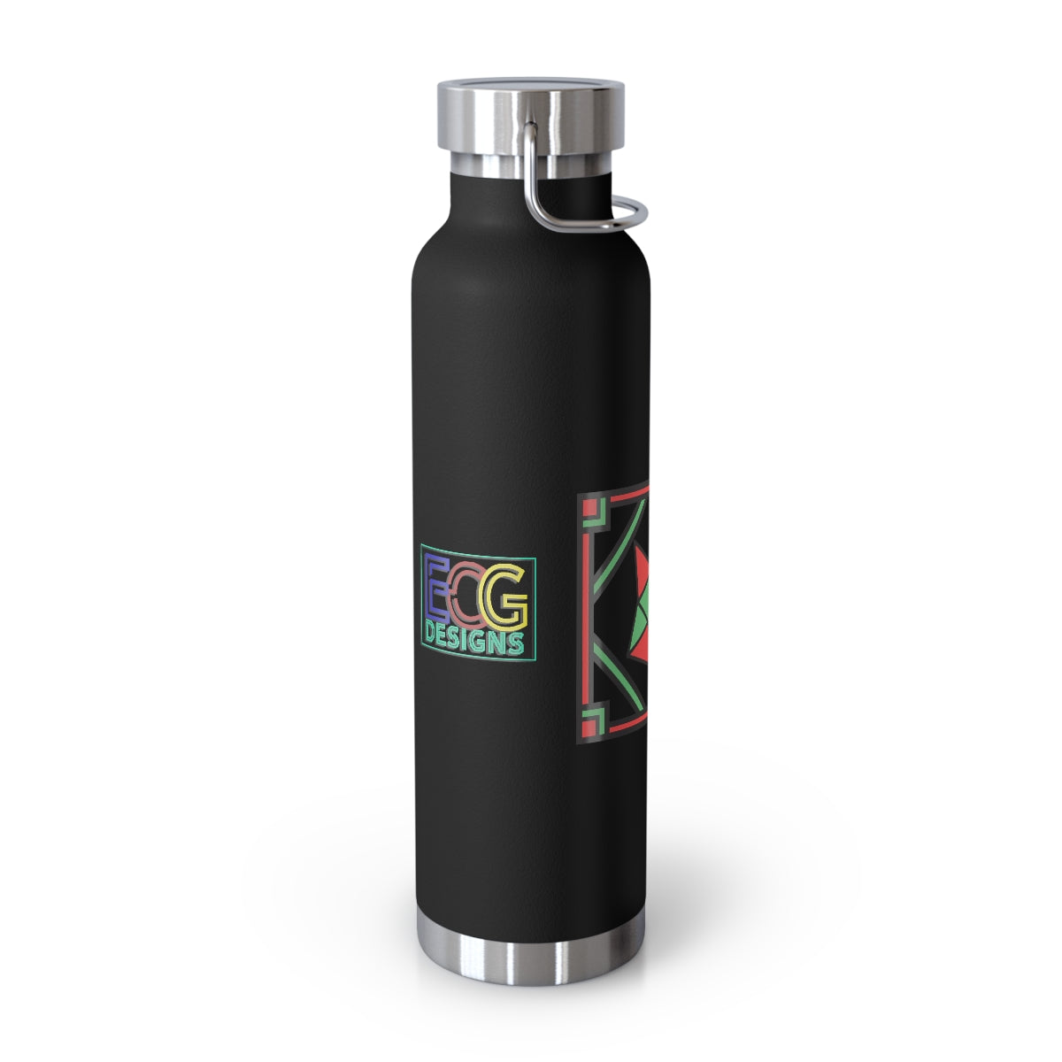 Red and Green Box Fox 22oz Vacuum Insulated Bottle