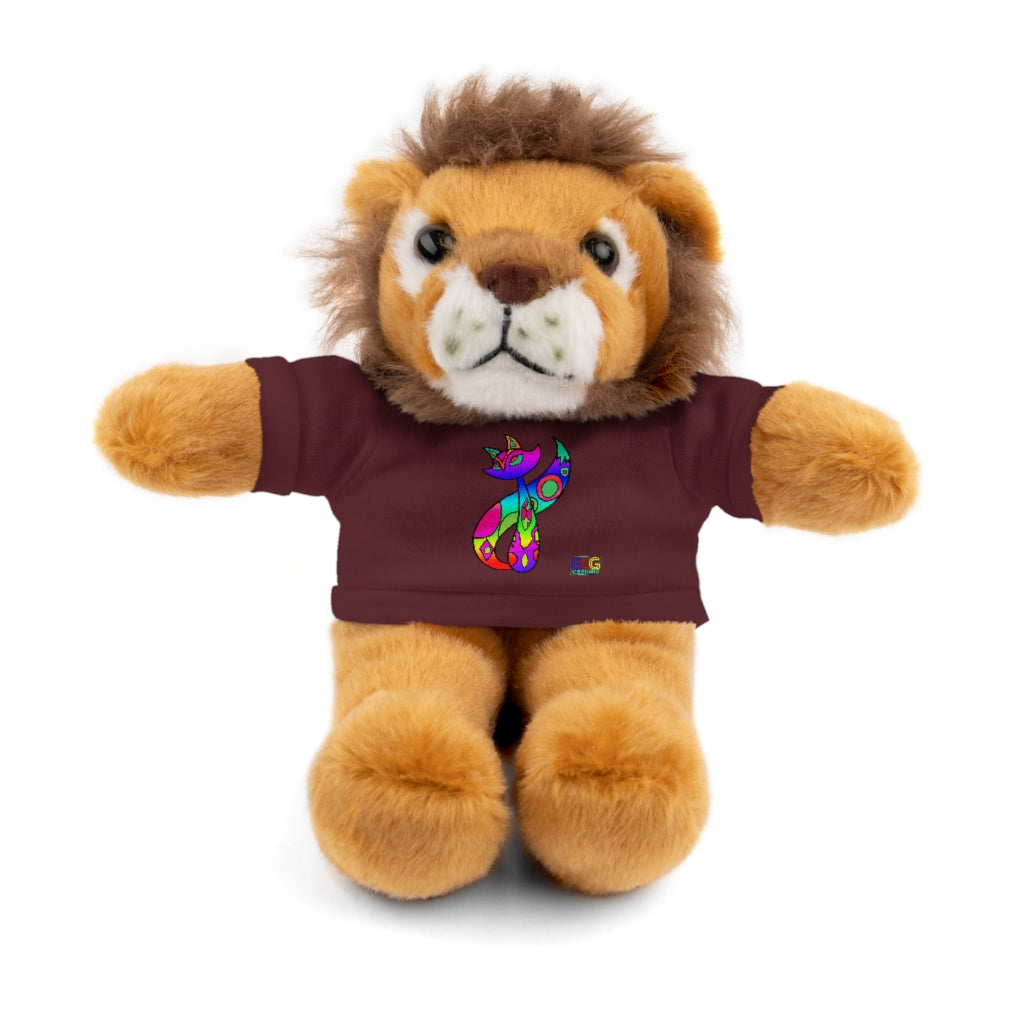 Rainbow Cat Stuffed Animals with Tee