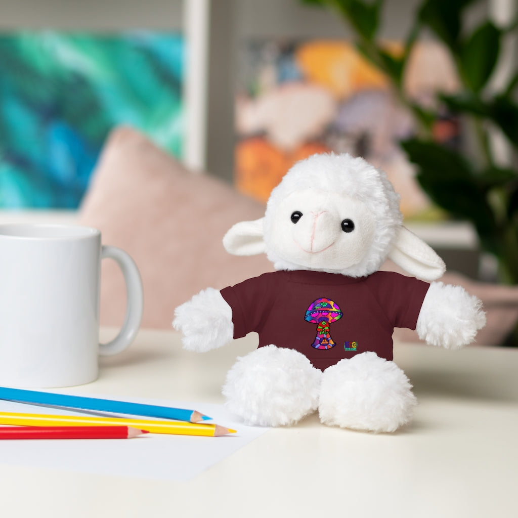 Rainbow Skull Shroom Stuffed Animals with Tee