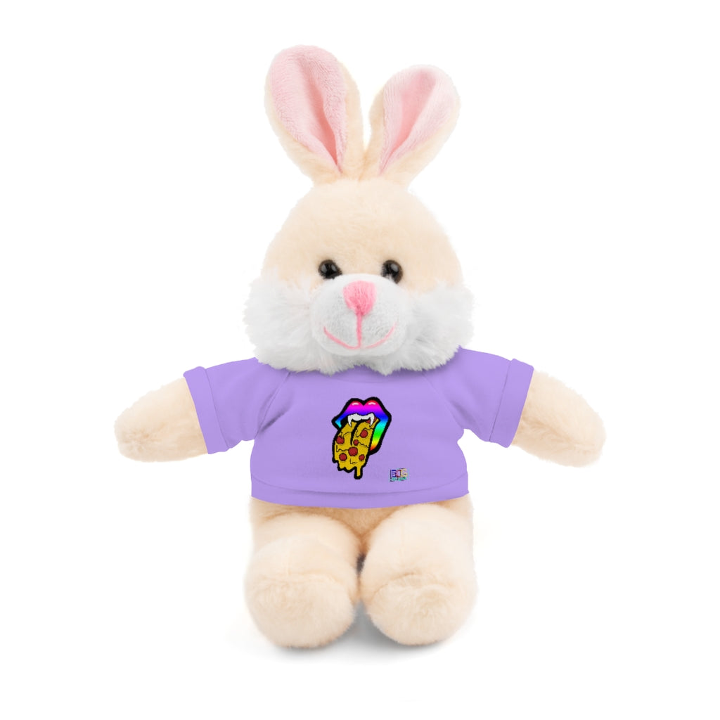 Rainbow Pizza Tongue Stuffed Animals with Tee