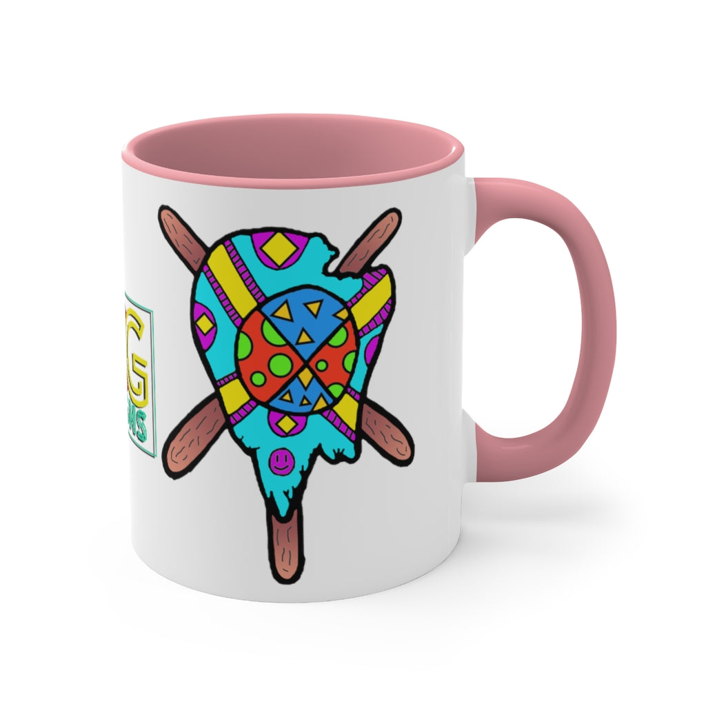 Multicolored Melted Popsicle Accent Coffee Mug, 11oz