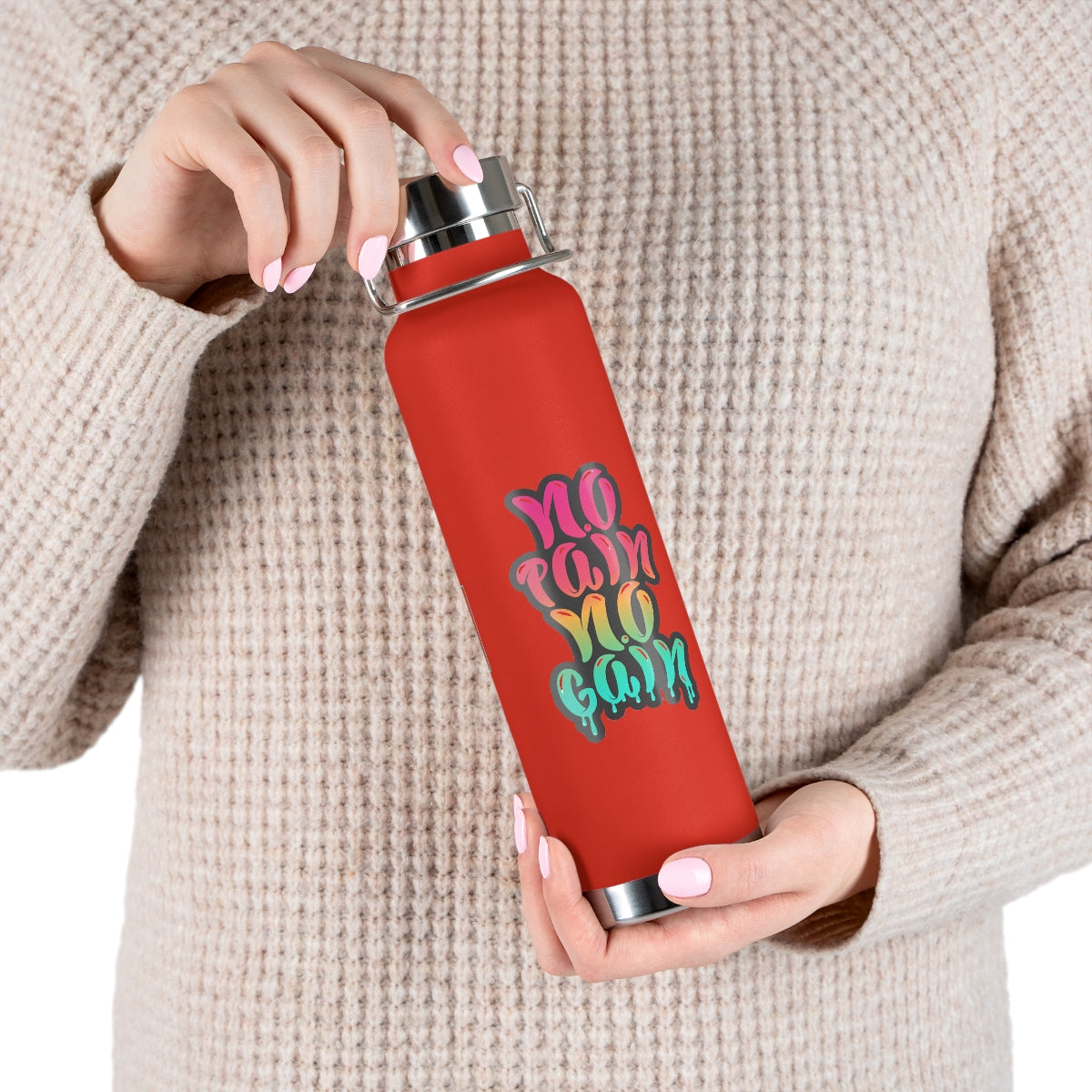 No Pain No Gain 22oz Vacuum Insulated Bottle