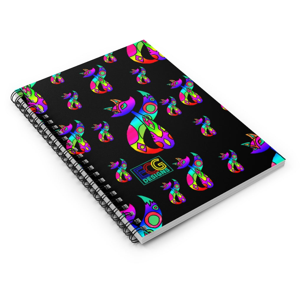 Rainbow Cat Spiral Notebook - Ruled Line