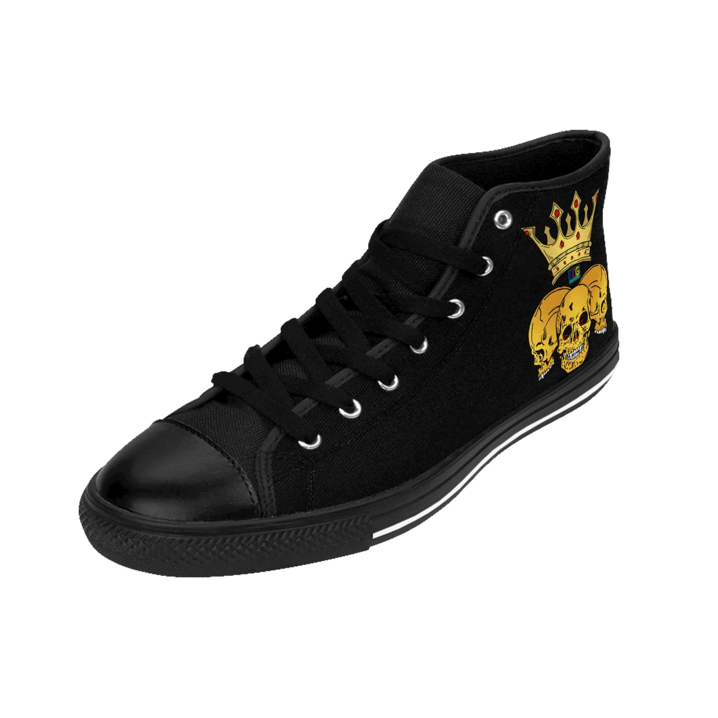 Triple Skull Crown Men's Classic Sneakers