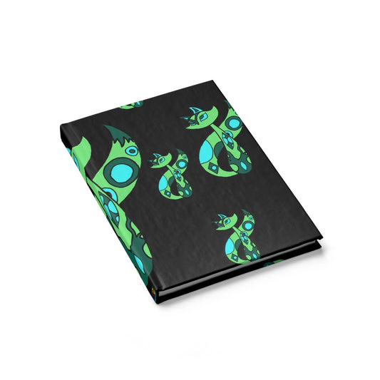 Green Cat Journal - Blank