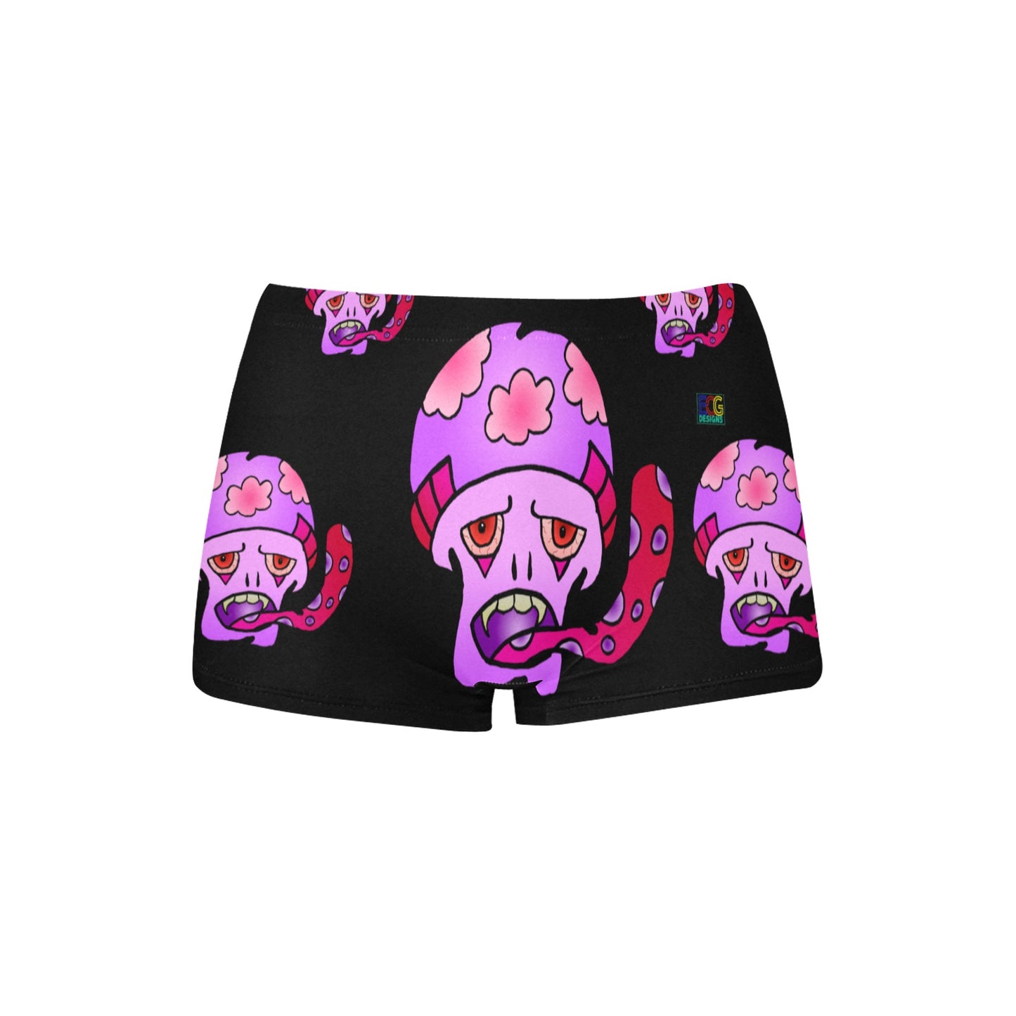 Pink Shroom Women's All Over Print Boyshort Panties (Model L31)