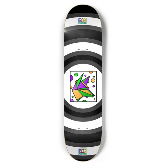 Mardi Gras Box Dog Skateboard