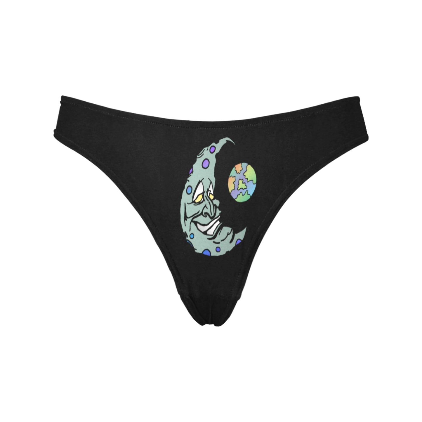 Green Moon Women's All Over Print Thongs (Model L30)