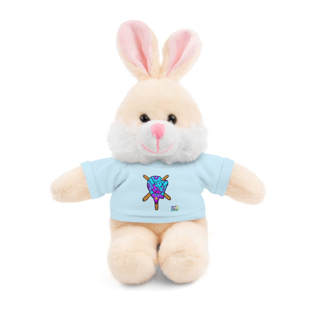 Blue and Purple Melted Popsicle Stuffed Animals with Tee