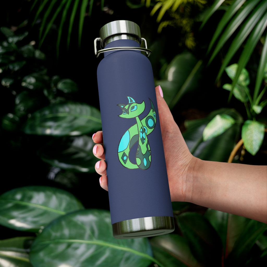 Green Cat 22oz Vacuum Insulated Bottle